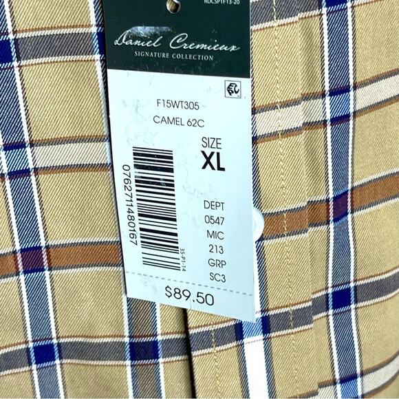 NWT David Cremieux Signature Collection Plaid Shirt - Picture 4 of 9